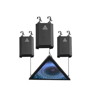 Gece kulübü yeni ve popüler ışıkları led üçgen ekran dmx motor led kinetik ışıklar