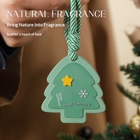 Tablette de gypse parfumée Arbre de Noël, best-seller transfrontalier, pour parfum d'ambiance domestique, boîte cadeau de Noël, ornement suspendu pour voiture
