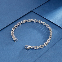 Bracelet chaîne OLink en acier inoxydable, style streetwear décontracté, vintage, simple, délicat, unisexe, accessoires de poignet à superposer