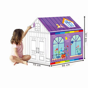 Hot Kids Play Tent Kids Toys Painting Playhouse Graffiti DIY Art Craft Coloring Drawing Doodle, regalos de princesa <span class=keywords><strong>para</strong></span> interiores y exteriores - Product Image 1