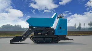 รถตักดินขนาดเล็กแบบมีล้อตีนตะขาบ ได้รับการรับรองมาตรฐาน CE สำหรับงานนอกพื้นที่  สามารถบรรทุกเองได้  ความจุถัง 20 ลิตร  เครื่องยนต์ดีเซล/เบนซิน - Product Image 2