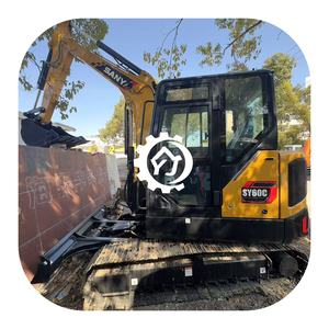 Excavatrice compacte SANY SY60U, petite pelle hydraulique haute performance avec système hydraulique efficace et châssis robuste pour les projets de construction - Product Image 1