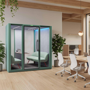 <span class=keywords><strong>Cabine</strong></span> insonorisée moderne pour tests auditifs en aéroport avec porte en verre acoustique simple et éclairage LED ventilé - Product Image 3
