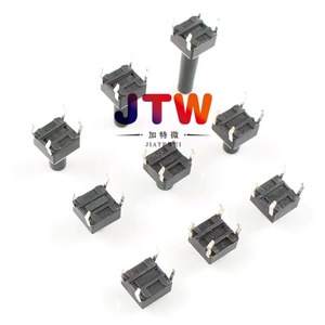 JTW <b>Push</b> <b>Button</b> <b>Switch</b> 6x6x4.3mm 1NO PCB Terminal Non-Illuminated Plastic Environmental Resistant - Product Image 2
