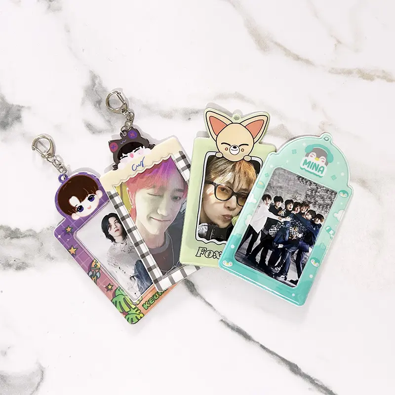 Factory Price Custom Design Persolized Plastic Pvc Acrylic Cute Card PVC Kpop Albums Idol Collect Fans Photo Card Holders