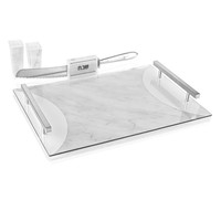Plateau lancite challenger ah 13 pouces, panneau personnalisé avec pied scintillant et argent, en gourmette trempée