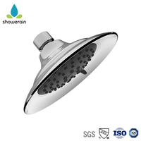 Robinet de salle de bain chromé pour hôtel, avec pommeau de douche pluie, accessoire pour une expérience de bain de luxe, haute pression et économie d'eau