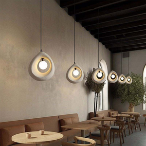 Lampe suspendue Wabi Sabi d'inspiration estivale pour restaurant, salle à manger, café, éclairage d'îlot de cuisine - Product Image 4