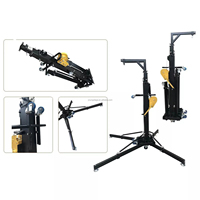 Support de levage pliable professionnel à manivelle, hauteur réglable, trépied robuste pour enceintes Line Array et éclairage de scène extérieur