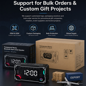 Corporate Gifts Multifunctional Led <b>Light</b> Smart Portable Digital Display Alarm Clock Wireless Portable <b>Speaker</b> - Product Image 2