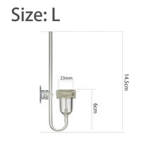 Diffuseur de CO2 en verre acrylique Aquapro de qualité supérieure en forme de U, atomiseur, compteur de bulles avec ventouse de remplacement