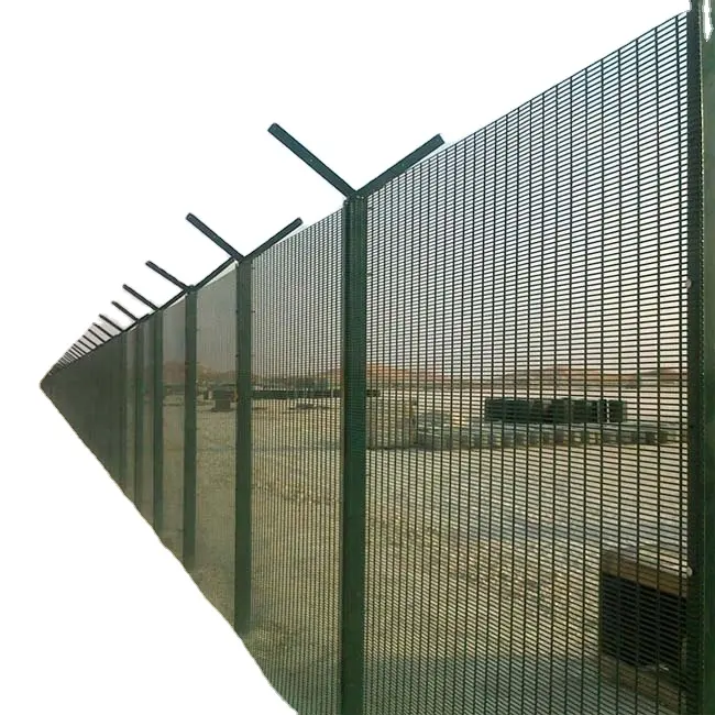 High Security Clearvu Mesh Fence 358 Anti-Climbing for South Africa for Driveway Gate Prison Low Maintenance Steel Iron Frame