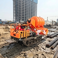 Mini-dumper à chenilles hydraulique KC800L, capacité de charge de 800 kg, homologué CE EPA, benne basculante diesel pour chantier de construction