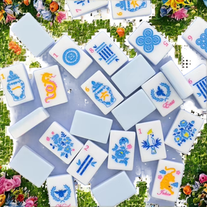 Juego de Mahjong Americano de Lujo de Gran Tamaño, Fichas de Navidad Ecológicas de Acrílico y Melamina, Juego Familiar Moderno para 4 Jugadores - Product Image 2