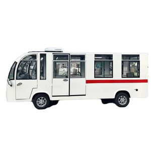 Voiturettes de golf modernes <span class=keywords><strong>Ambulance</strong></span> électrique Nouveau design 6-8 places Entièrement fermé avec civière et extincteur - Product Image 1