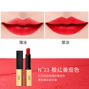 Private Label 3 Cor Matte Misty Batom Gift Set Magro Tubo de Ouro Impermeável Velvet Mist Batom de Longa Duração para Girl Friend - Product Image 5