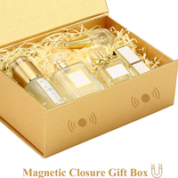 Boîte cadeau de luxe à fermeture magnétique pour bijoux, couleur or, pour mariage, Noël, Saint-Valentin, demande en mariage