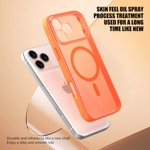 Ricarica magnetica senza ingiallimento copertura paraurti telefono pelle opaca sensazione TPU <span class=keywords><strong>custodia</strong></span> per telefono per iPhone 17 17 Pro Max 17 Pro 17 aria - Product Image 4