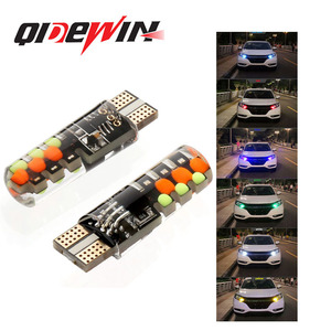QideWin T10 LED Parking Light 6SMD RGB Seven Color Flashing <b>Car</b> <b>Interior</b> Lighting - Product Image 1