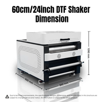 Machine à secouer DTF 24 pouces (60 cm) à structure durable pour usine de vêtements, économe en énergie, compatible 110/220 V, compacte