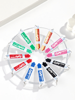 Nuevos suministros de aprendizaje de moda para jóvenes, rotuladores de colores, pendientes de pluma, pluma de pizarra blanca, pendientes de acrílico para mujer