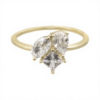 Bague Moissanite Trois Pierres en Argent Sterling 925, Coupe Ovale, Marquise, Princesse, Alliance Éternité pour Mariage