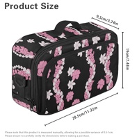 Sac de rangement réutilisable personnalisé avec logo, motif dessin animé, pour poussette, sac à langer pour maman, imprimé Hawaïen Puakenikeni Lei, organisateur de couches