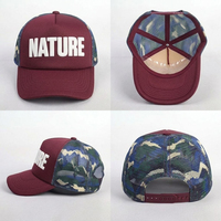 Gorras de Golf de Malla con Logotipo Bordado de 5 Paneles al por Mayor, Gorras Trucker Personalizadas de Espuma con Malla Trasera y Camuflaje