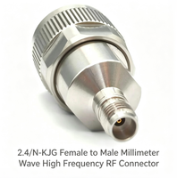 Connecteur RF haute fréquence à ondes millimétriques de précision en acier inoxydable DC femelle vers mâle 2.4/N-KJG