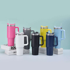Gobelet isotherme en acier inoxydable de 40 oz – Garde au chaud et au froid – <span class=keywords><strong>Tasse</strong></span> de voyage portable – Bouteille d'eau pour enfants, sportifs et animaux – Idéal pour la publicité et Noël - Product Image 1