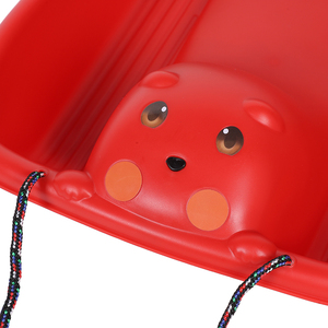 <span class=keywords><strong>Ski</strong></span> en HDPE durable, petit modèle Pikachu, couleur personnalisée pour enfants, garçons, filles, adultes, avec poignées intégrées et corde de traction - Product Image 4
