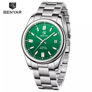 Montres mécaniques de luxe Benyar 5185, étanches 10 ATM, pour hommes, avec cadran lumineux, mouvement automatique Benyar Seagull. - Product Image 4