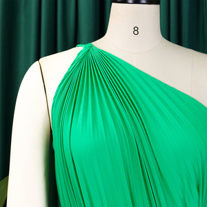 Vestidos eleganti abiti da ballo monospalla abito da ufficio pieghettato abbigliamento donna - Product Image 6