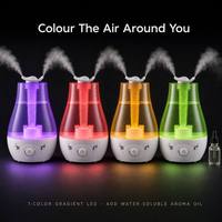 Humidificateur à ultrasons à brume froide 3L 300ml/h, sortie de brume réglable, bouton rotatif, LED 7 couleurs, aromathérapie, CE FCC RoHS