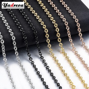 Elegante Collar para Mujer, Cadena de Acero Inoxidable de 2mm 3mm 4mm, Hermosos Eslabones Metálicos, Joyería DIY Personalizada para Colgante - Product Image 1