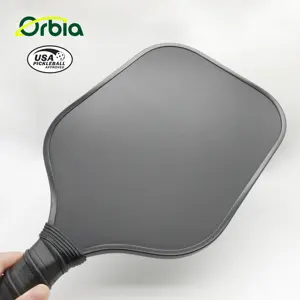 Pagaie de pickleball Orbia Sports en fibre de carbone avec logo personnalisé en forme de matériau professionnel 16mm 13mm Noyau en nid d'abeille PP approuvé par l'USAPA
