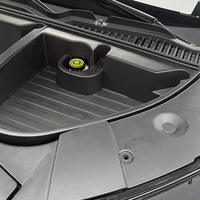 Boîte de rangement grande capacité pour coffre avant, compatible Yuan up 2024, étagère de rangement en ABS pour accessoires intérieurs de voiture Yuan up