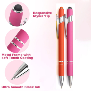 Metal Gel <b>Pens</b> Custom Logo Stylus Press <b>Pens</b> Quick-Dry Black Ink <b>Sublimation</b> Promotional Advertising Gift Education <b>Pen</b> - Product Image 5