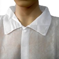 Blouse de laboratoire jetable en polypropylène non tissé avec poches, robe de visiteur en PP SMS – Prix usine