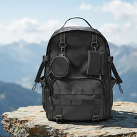Mochila para Hombre, Diseño Funcional, Transpirable, Anti-Robo, de Poliéster Oxford, para Viajes al Aire Libre, Estudiantes Universitarios, Deportes, Computadora