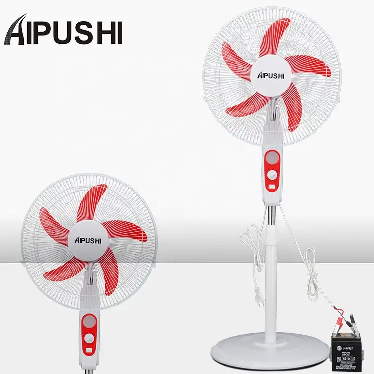 2022 new product solar 12v 10w DC fan portable rechargeable Stand Fan with timer dc electric fan