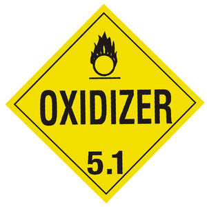 Nhãn Hiệu Riêng 273Mm <span class=keywords><strong>X</strong></span> 273Mm Chất Kết Dính Vinyl Hazard Class <span class=keywords><strong>5</strong></span>/Phân Chia <span class=keywords><strong>1</strong></span> Dấu Chấm - Product Image 3
