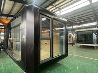Maisons préfabriquées modernes de luxe en conteneurs, maison mobile avec matériaux en aluminium, alimentée à l'énergie solaire et écologique pour l'utilisation hôtelière