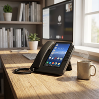 Teléfono Inalámbrico Inteligente con Video 4G LTE, Doble Tarjeta SIM, Terminal Telefónico Fijo para Hotel, Hogar y Oficina, Teléfono Android Inalámbrico 3G 2G