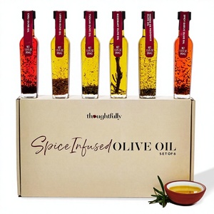 Coffret Cadeau d'Huile d'Olive Extra-Vierge Infusée aux Épices Premium avec Piment, Romarin, Citron, Ail et Herbes <span class=keywords><strong>de</strong></span> <span class=keywords><strong>Provence</strong></span> - Coffret <span class=keywords><strong>de</strong></span> 6 - Product Image 2