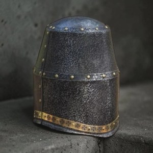 Casque de Chevalier en Acier Authentique Fait Main, Coiffe d'Armure Portative pour Adulte avec Style Européen Traditionnel pour Déguisement et Exposition - Product Image 4