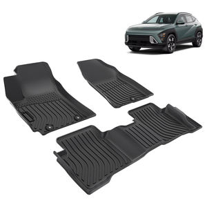 Tapetes para Auto para Todo Clima, Tipo Bandeja 3D TPE Termoformados, Tapetes de Goma para <span class=keywords><strong>Hyundai</strong></span> <span class=keywords><strong>Kona</strong></span> Hybrid 2024 2025, Tapetes SX2 - Product Image 2