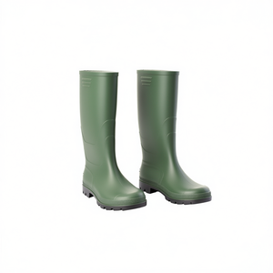 Botas de Lluvia de PVC Verde TTAKE con Suela Negra, Calzado de Seguridad para Uso en Exteriores - Product Image 2