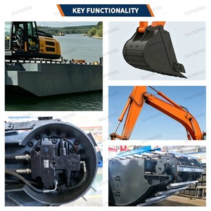 Ponton flottant étanche OEM pour excavatrice amphibie, idéal pour le dragage des étangs peu profonds et des bassins piscicoles - Product Image 2