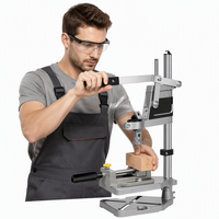 Support de table multifonctionnel portable pour meuleuse d'angle électrique en aluminium, avec laser de nivellement intégré, idéal pour le bricolage et l'OEM